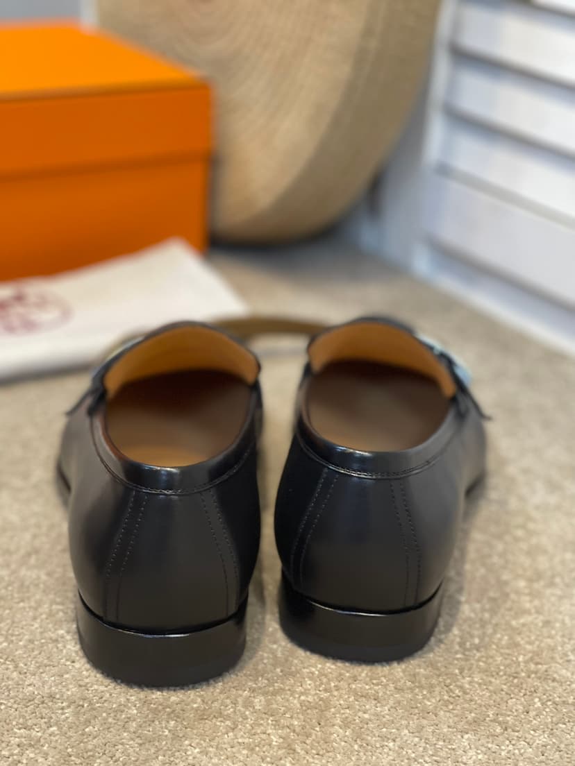 Hermes Monterey Loafer Black For Men H171435ZH02395