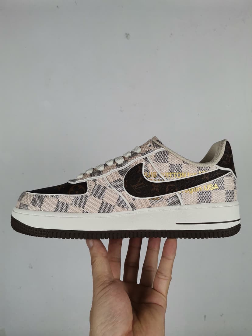 Nike x Louis Vuitton Air Force 1 Beige For Men