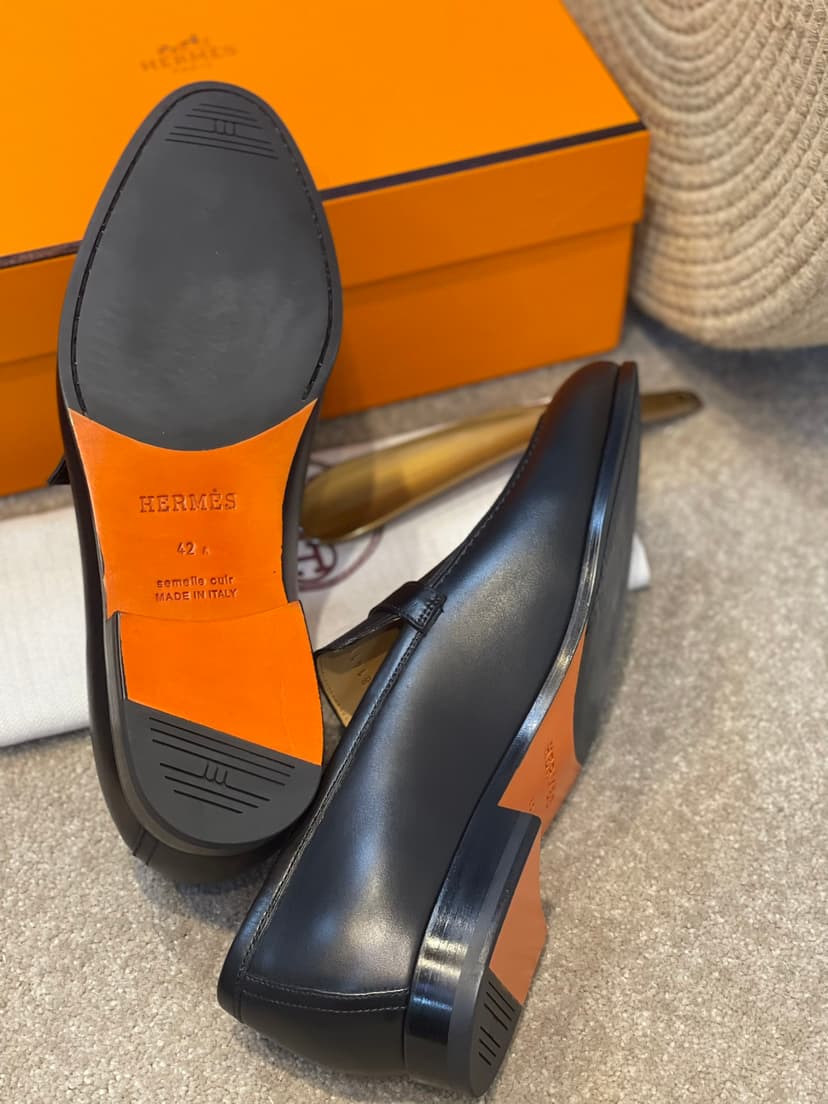 Hermes Monterey Loafer Black For Men H171435ZH02395