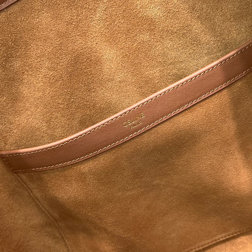 Celine Cabas Drawstring Cuir Triomphe Tan For Women 17in/44cm 199973DU3.04LU