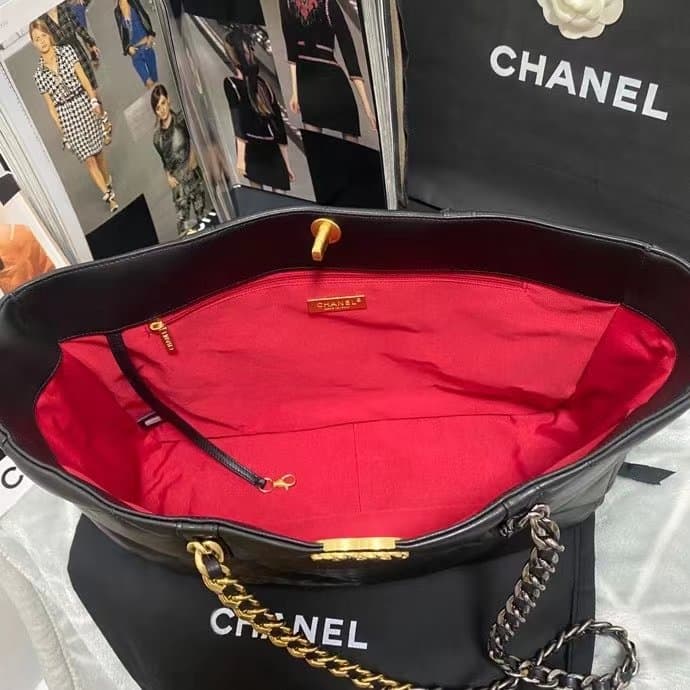 Chanel Shopping Chanel Bag 19 Black For Women, Women's Bags 16in/41cm