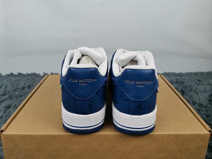  Nike Air Force 1 Low x Louis Vuitton Virgil Abloh 'White Blue' For Men