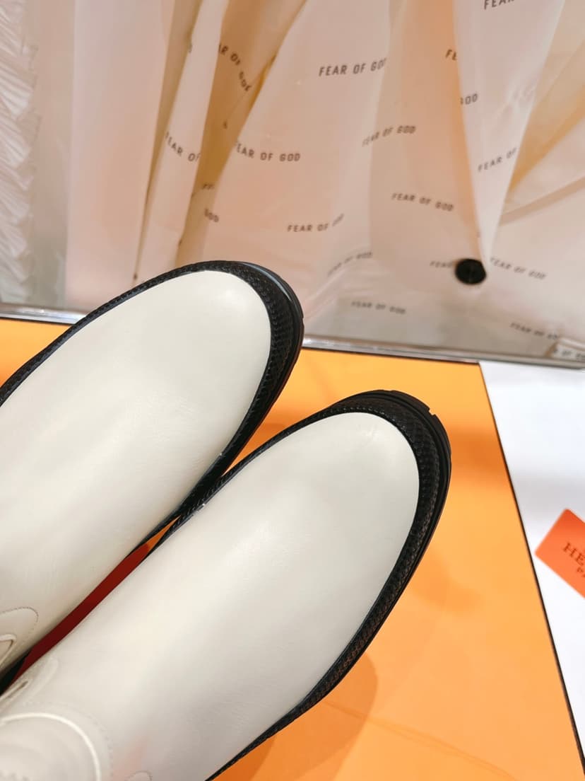 Hermes Fuji Boot White For Women H222048Z F8360